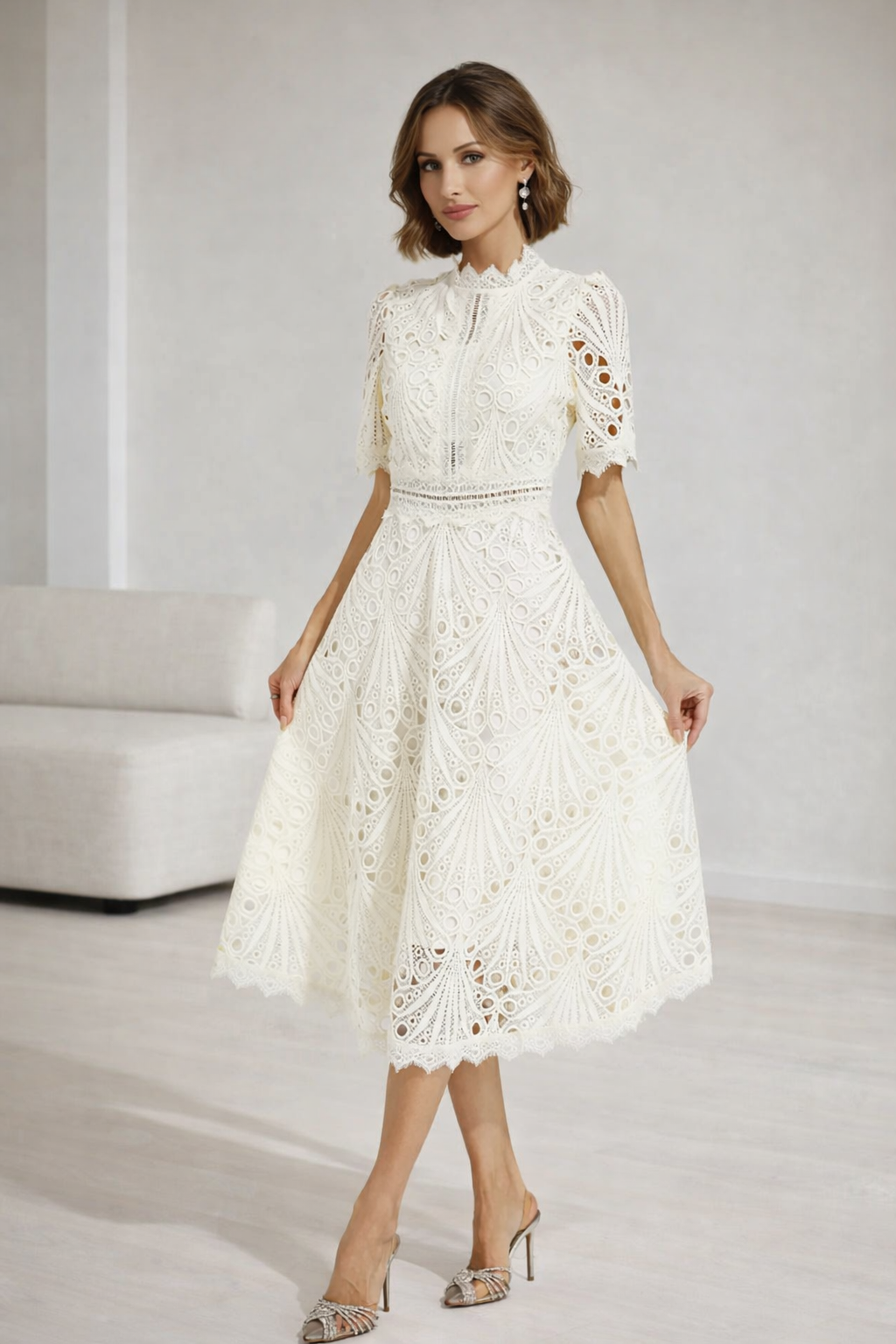 Roselisse Lace Midi Dress