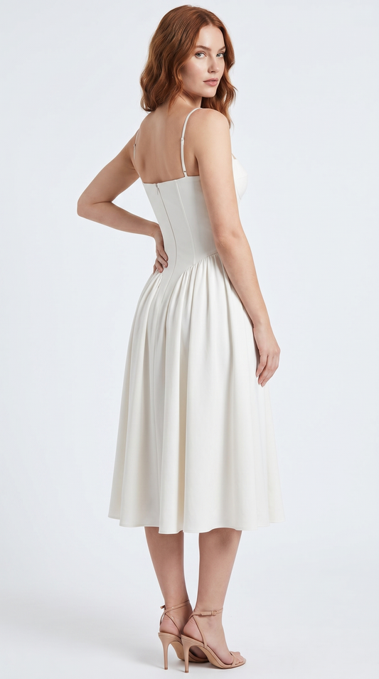 Isolde | Corset Midi Sundress
