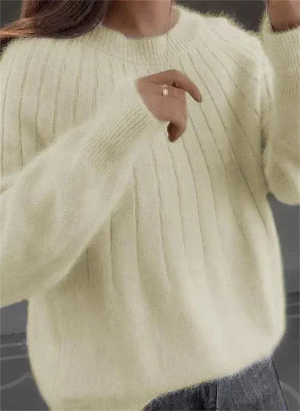 Veloura Cloud Knit Jumper for Women – Ultra-Soft Semi-Fit Autumn & Winter Style