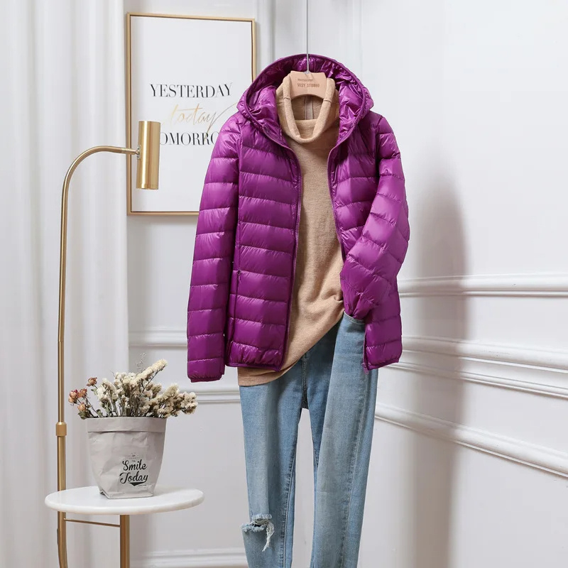 Thermavelle Lightweight Hooded Puffer Jacket for Women