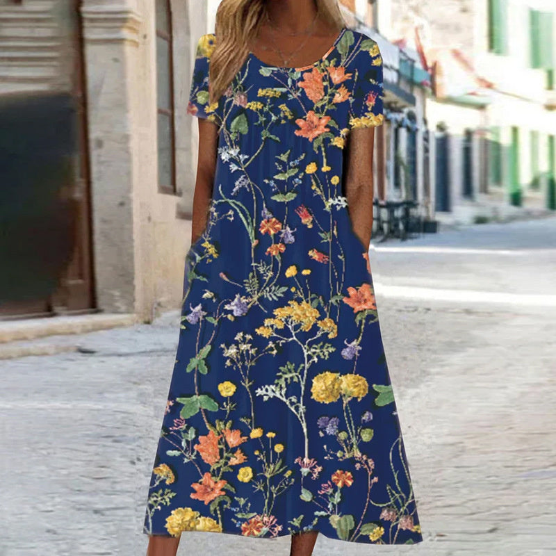 Floravelle Elegant Floral Dress for Women
