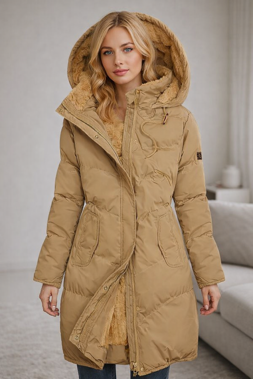 Veloura | Luxuriously Insulated Everyday Long Coat for Women