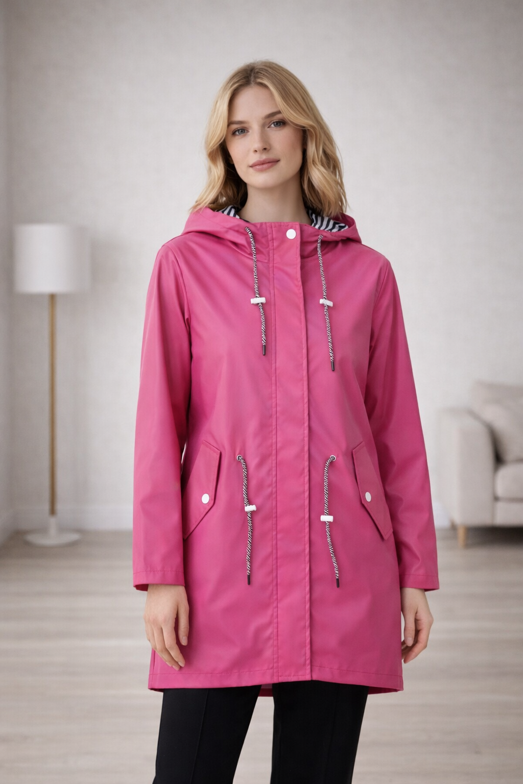 Stormelle | Weather-Resistant Hooded Transitional Coat for Women