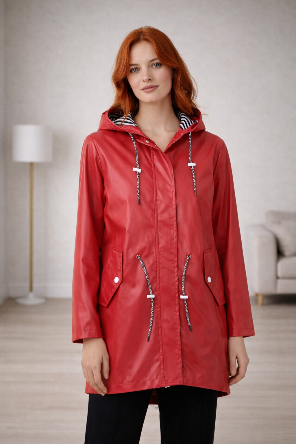 Stormelle | Weather-Resistant Hooded Transitional Coat for Women