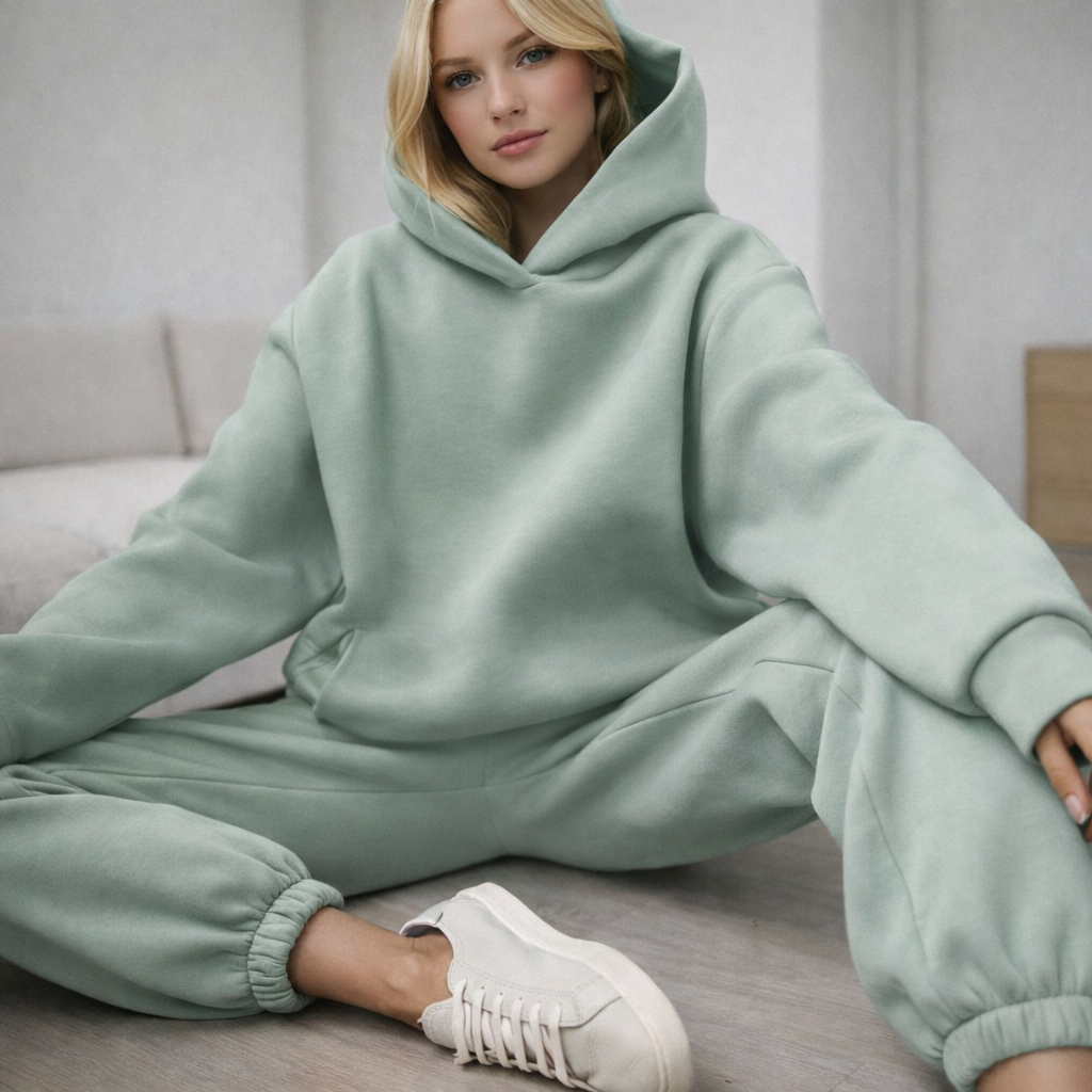 Relaxelle | Zip-Up Jacket & Jogger Lounge Set for Women