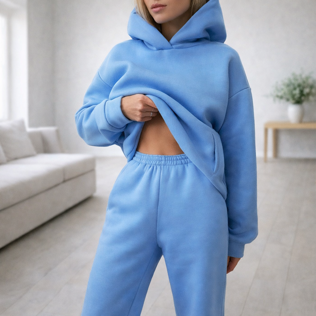 Relaxelle | Zip-Up Jacket & Jogger Lounge Set for Women
