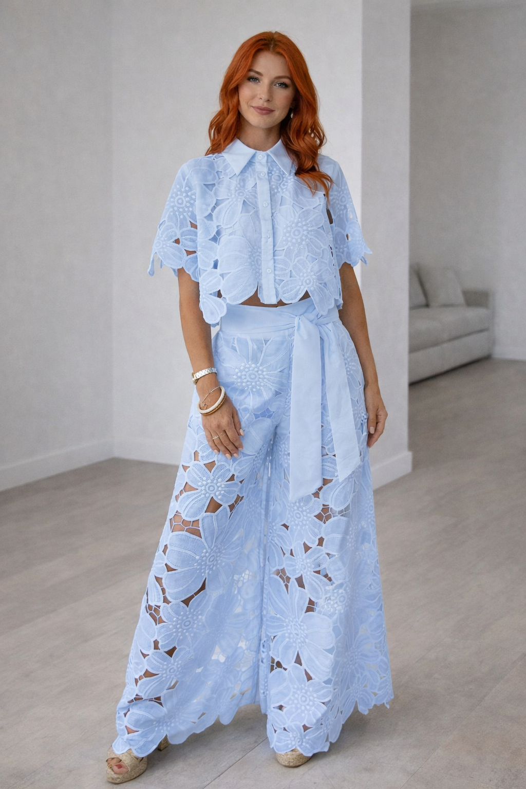 Valmira Lace Two-Piece Ensemble