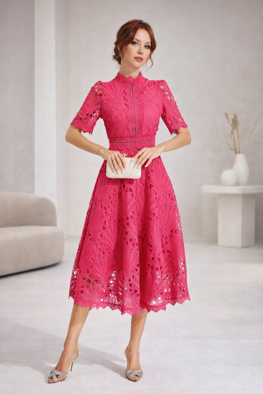 Roselisse Lace Midi Dress
