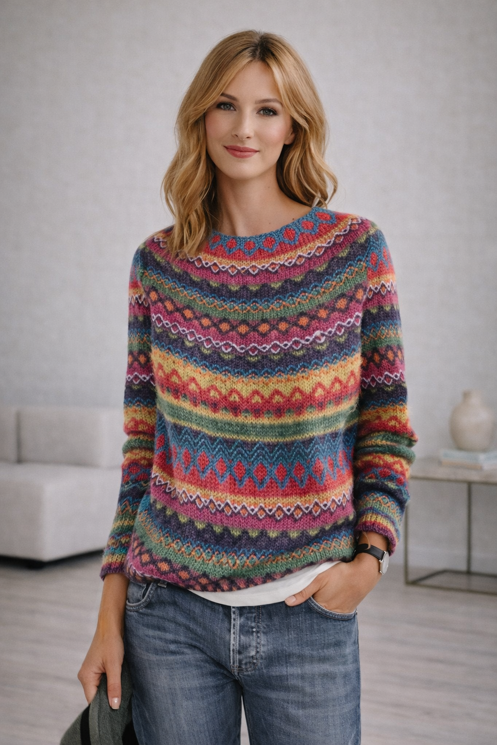 Nordella Nordic Pattern Winter Jumper for Women