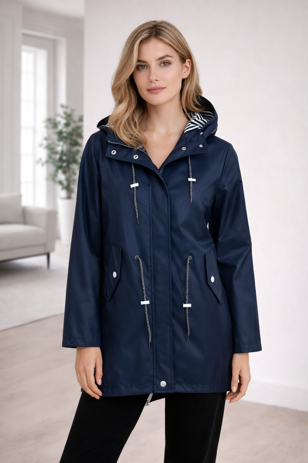 Stormelle | Weather-Resistant Hooded Transitional Coat for Women