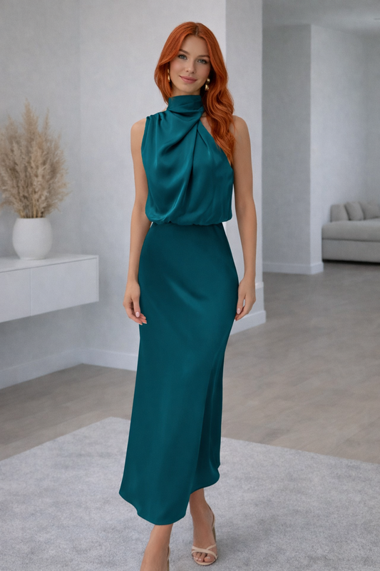 Veloura Halterneck Glamour Gown