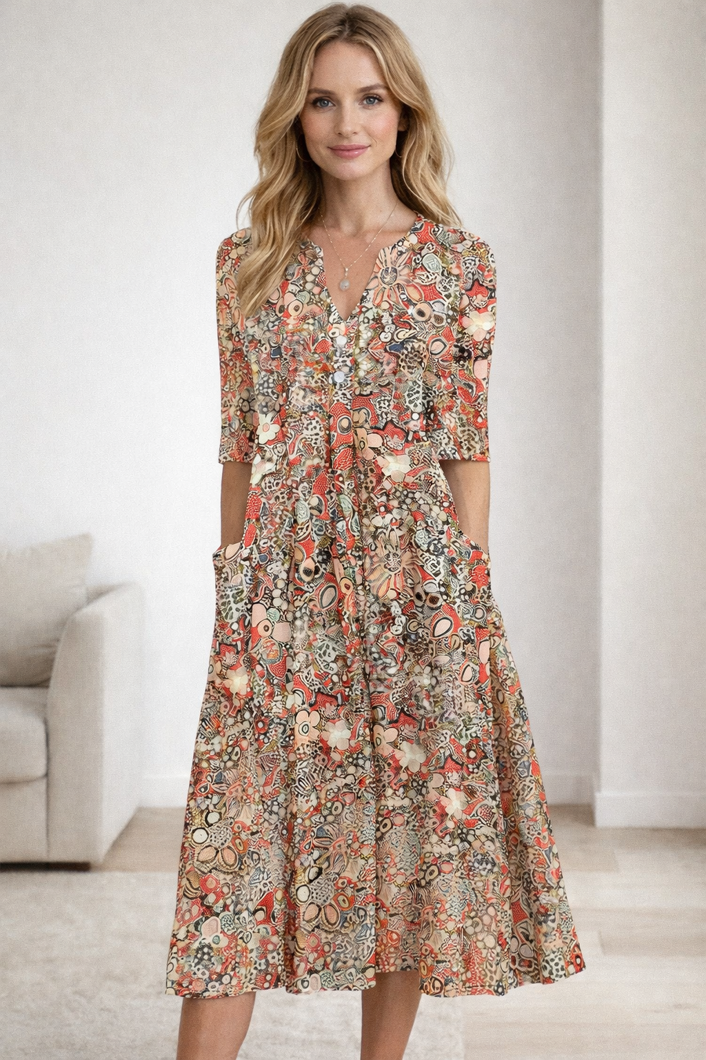 Solmira Bohemian Flow Dress for Women
