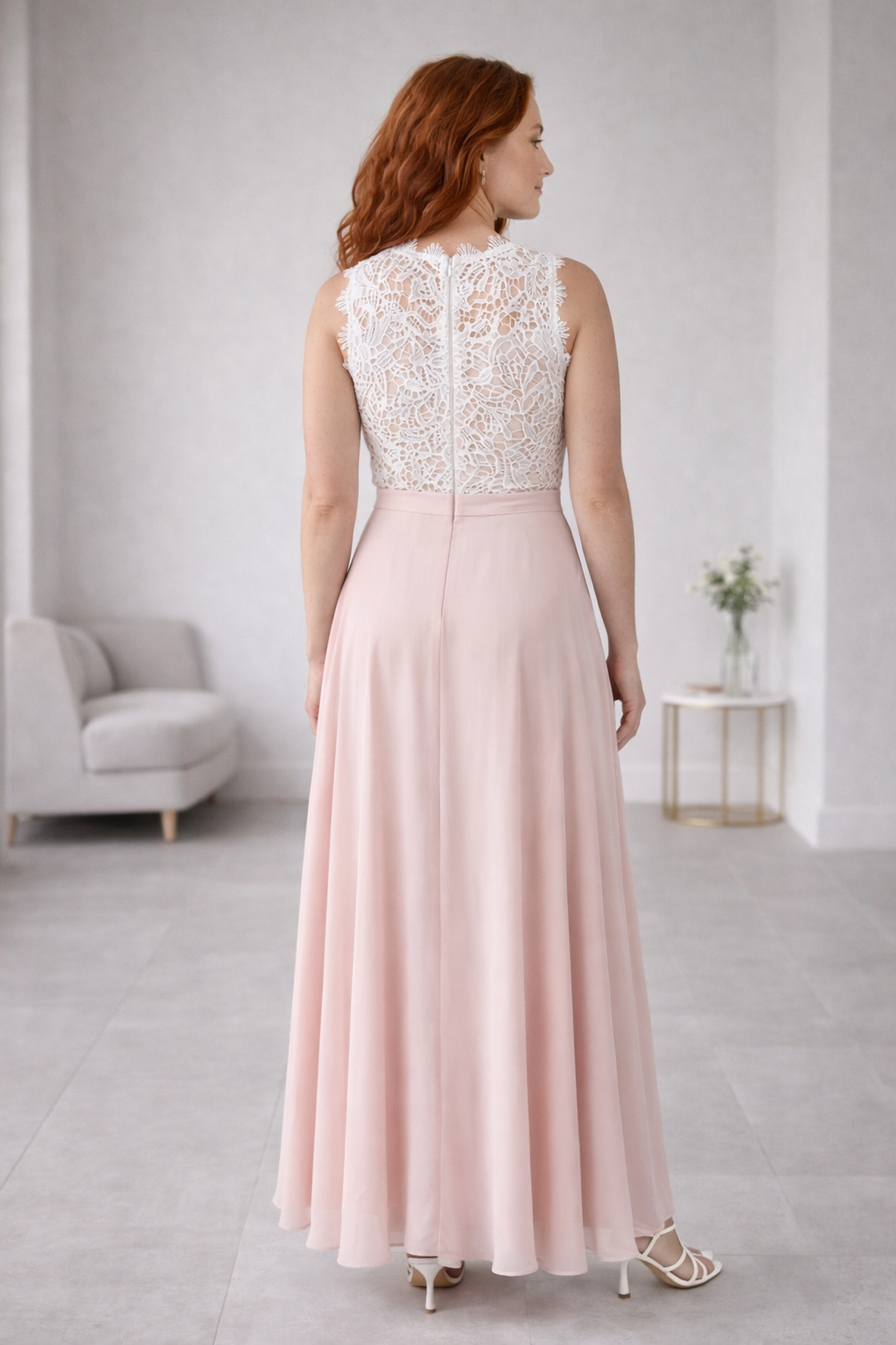 Lacevara | Sleeveless Lace Bodice Maxi Dress for Summer