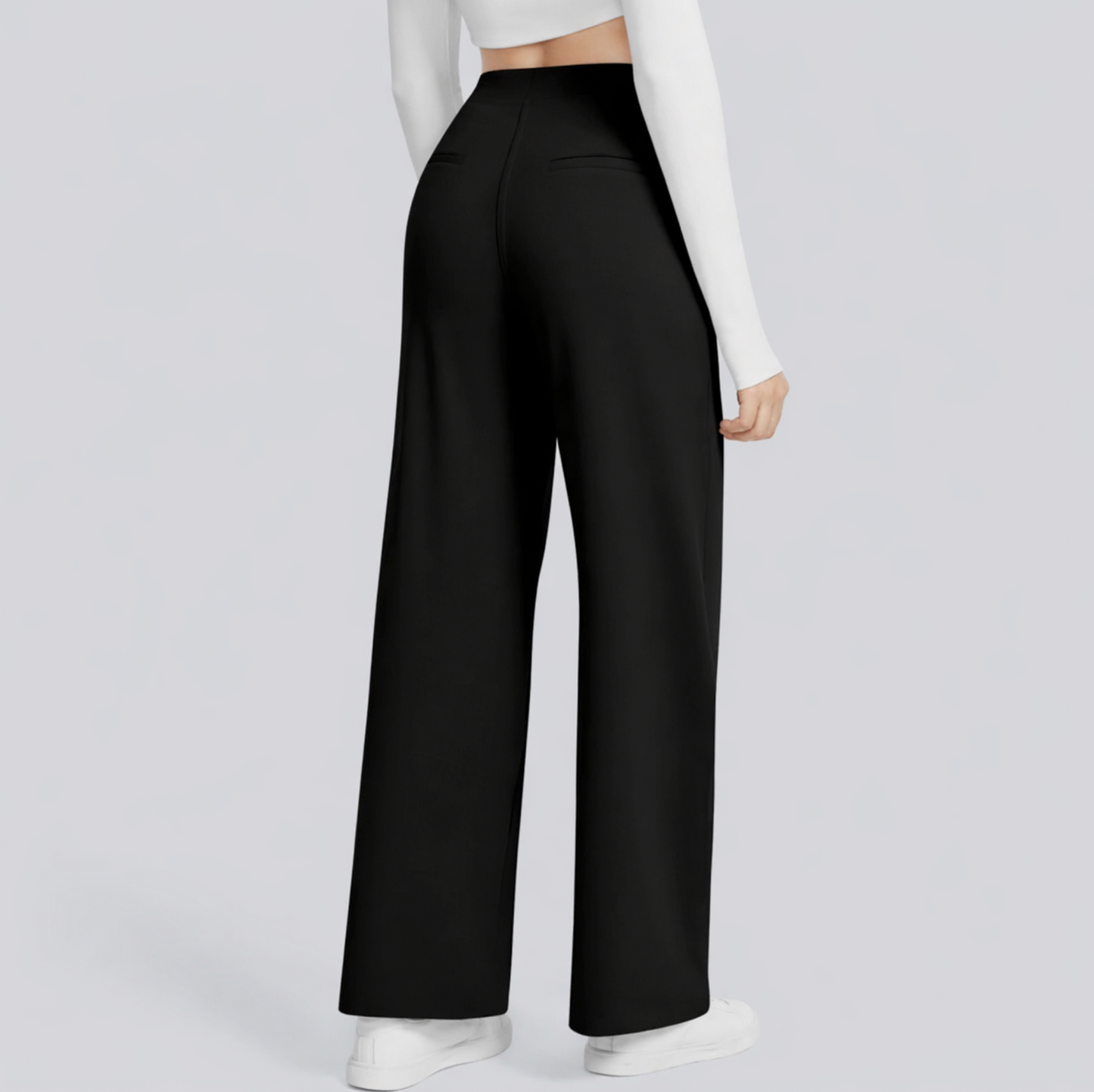 LumeFit Women’s High-Waisted Straight-Leg Trousers