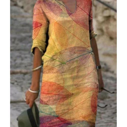 Floravelle Artistic Floral Sheath Dress