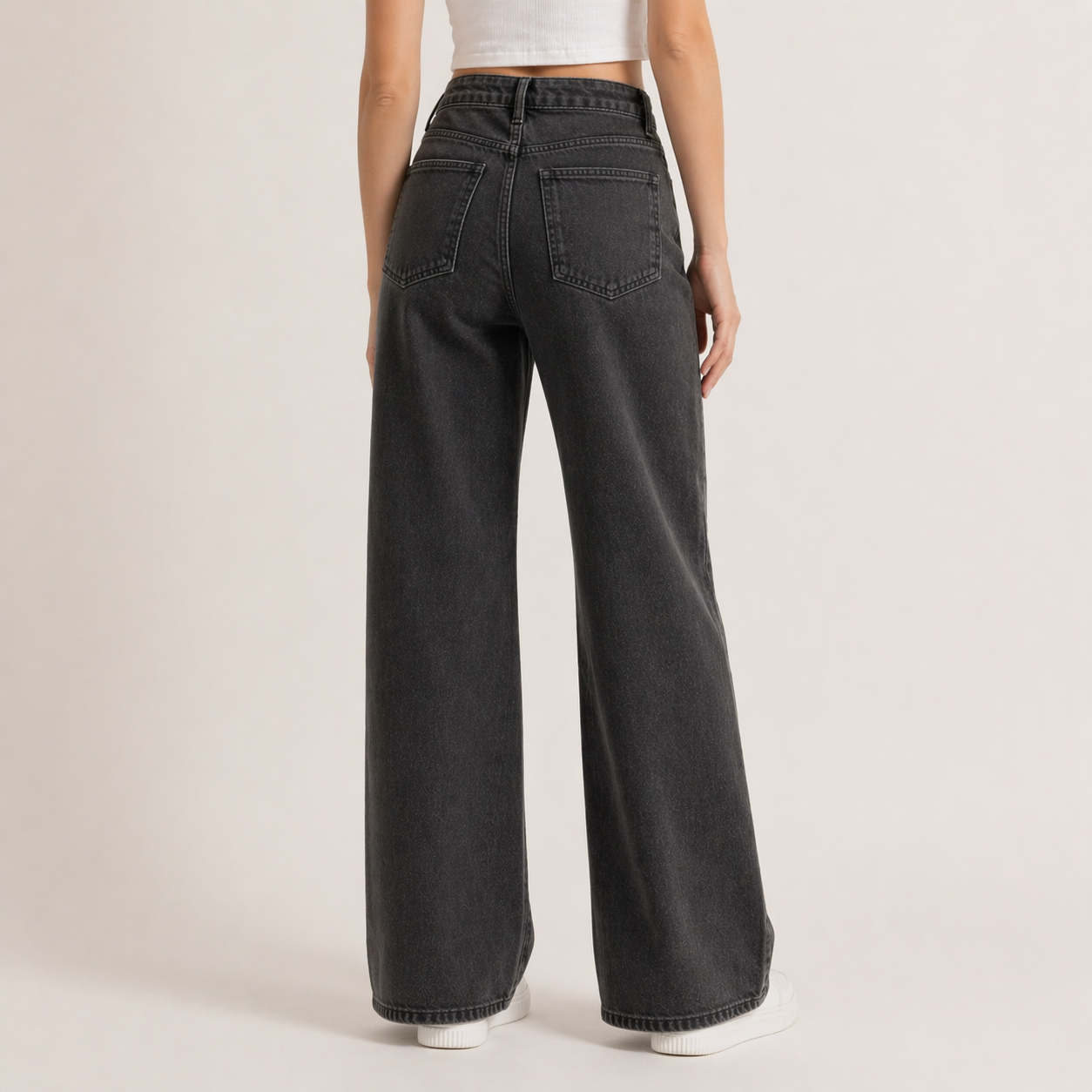 High Waist Wide Leg Stretchy Jeans