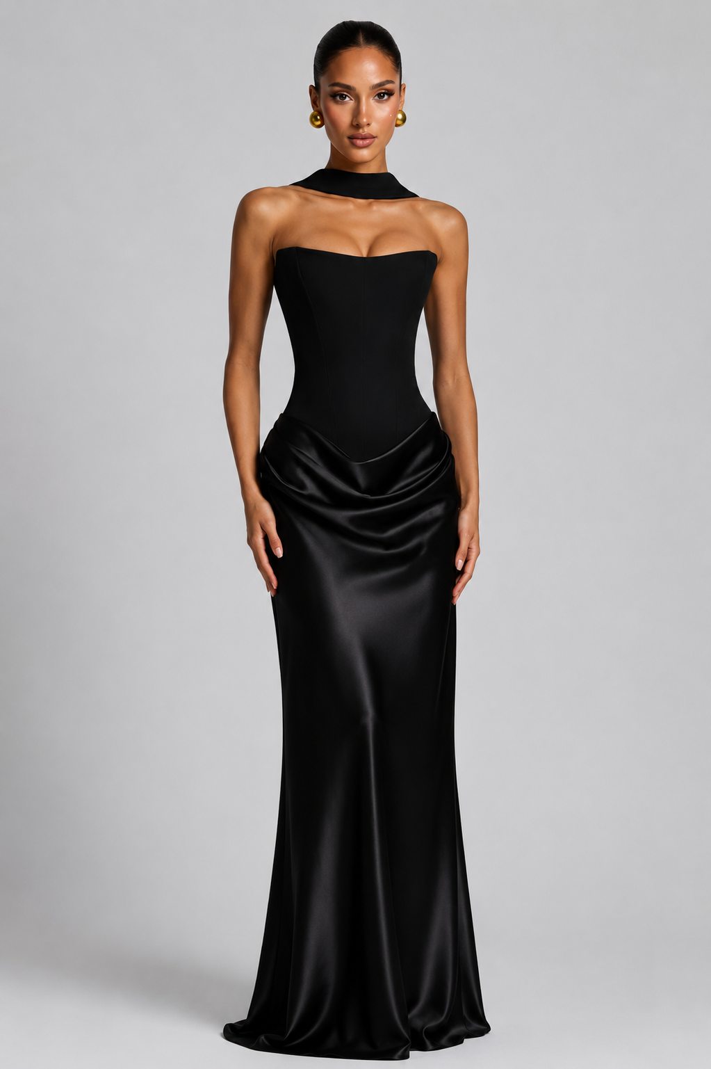 Marshy | Maxi Dress High Slit Figure-Flattering