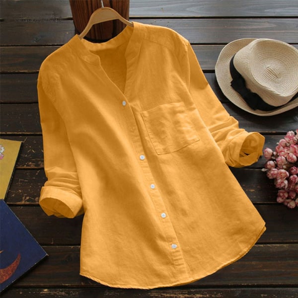 Lunessa Cotton Relaxed Shirt – Casual Women’s Blouse in Breathable Natural Fabric