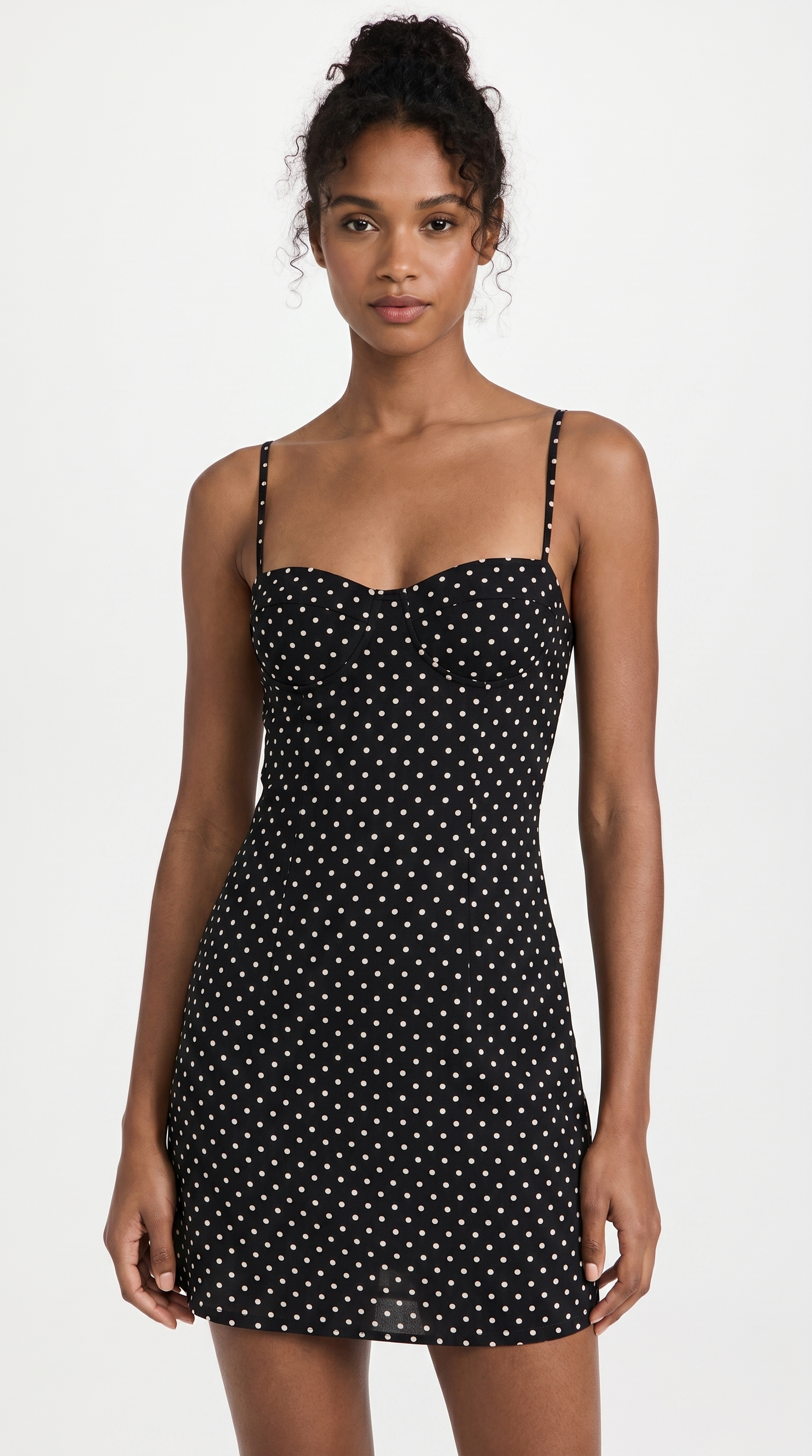 Colette | Polka Dot Halter Mini Dress