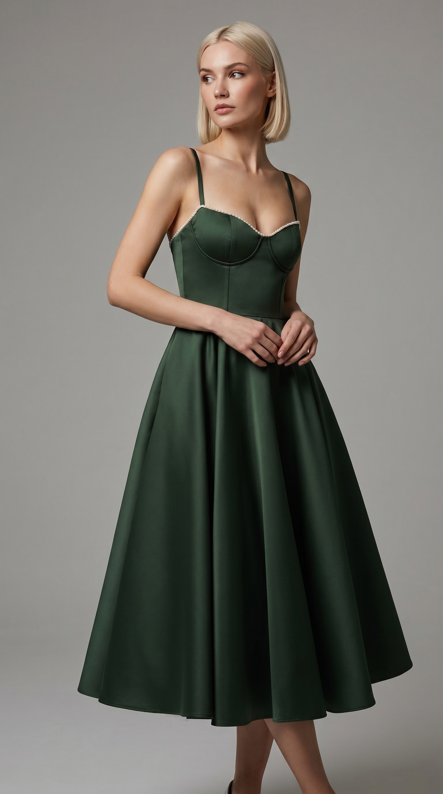 Seraphina | Corset Midi Tulle Dress