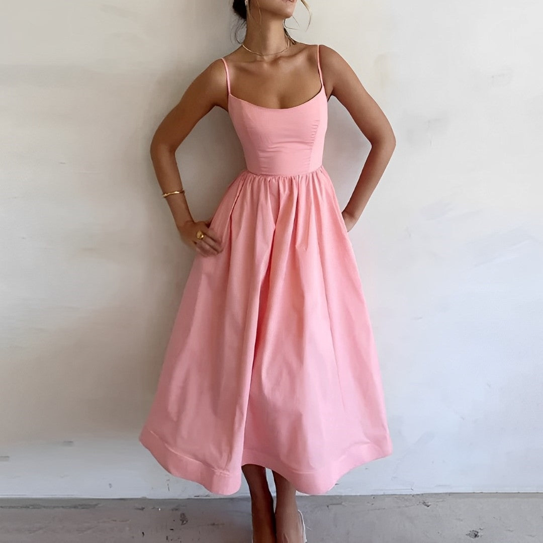 Michele | Stylish Summer Midi Dress - Image 3