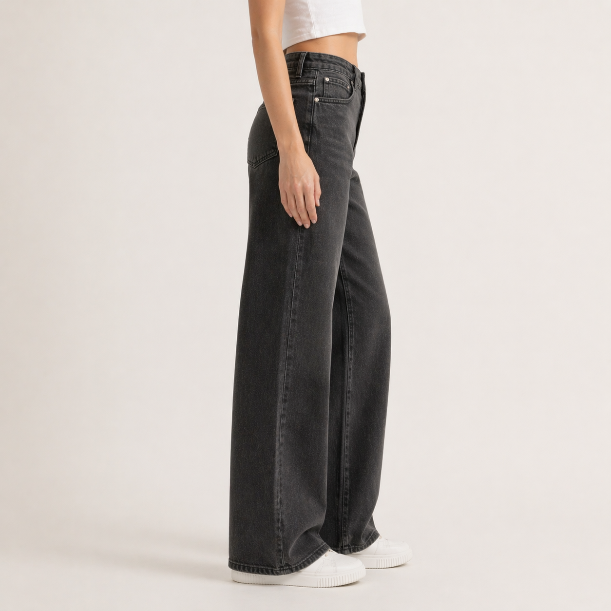 High Waist Wide Leg Stretchy Jeans