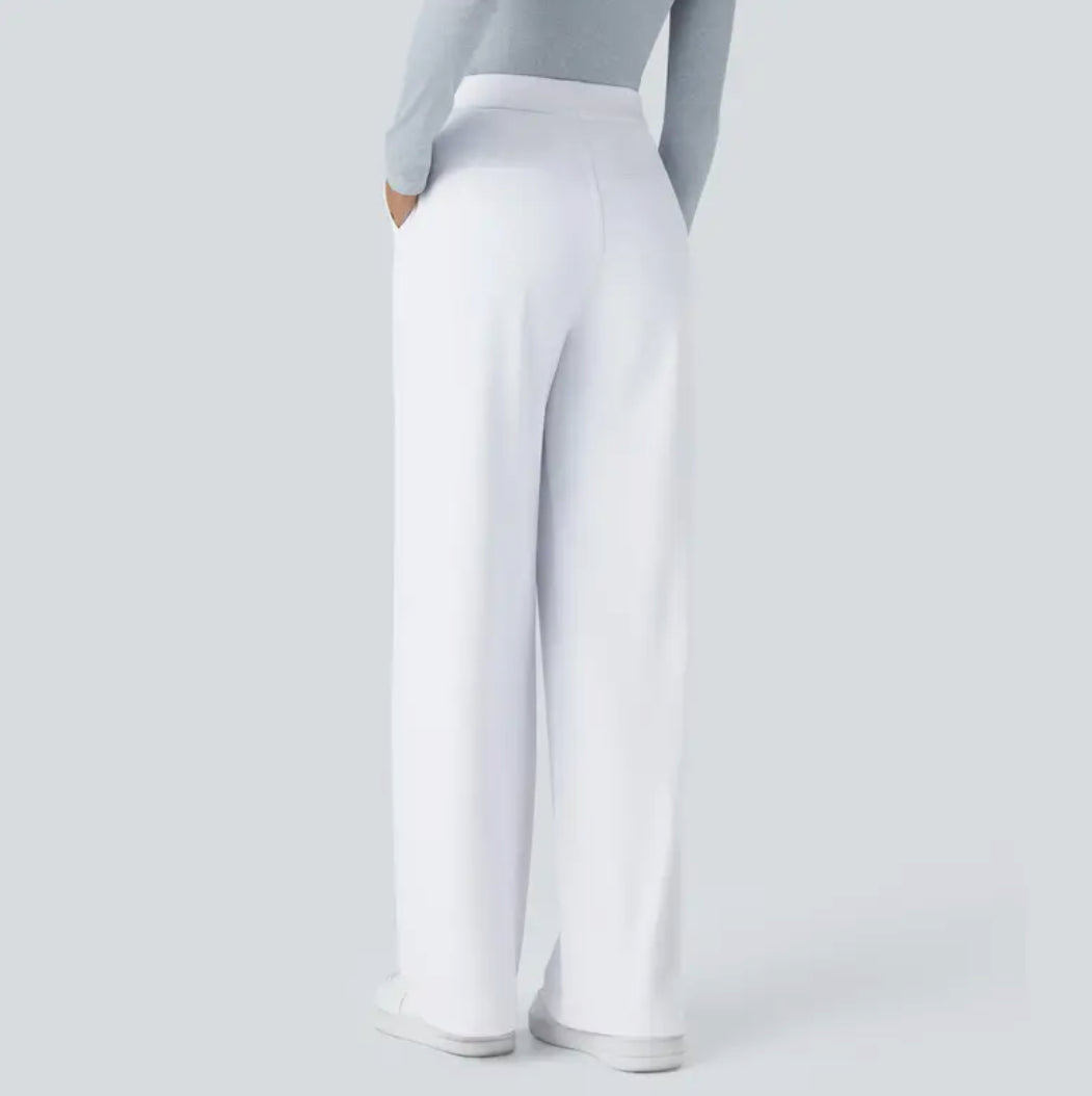 LumeFit Women’s High-Waisted Straight-Leg Trousers